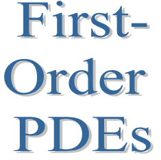 4. First-Order PDEs